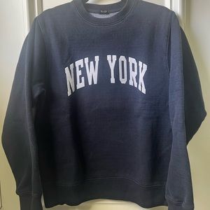 Navy blue crew neck! From Brandy Melville! One Size!